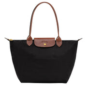 LONGCHAMP Original Le Pliage Medium Tote Bag - Black Recycled Canvas