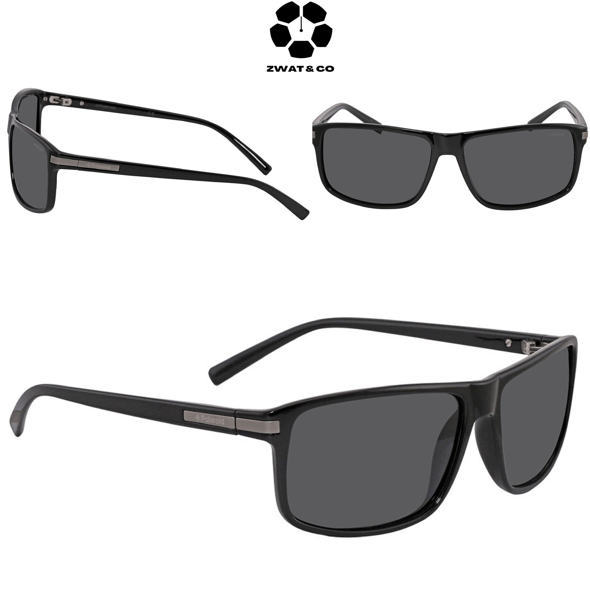 POLAROID Grey Polarized Rectangular Men's Sunglasses – Zwat Boutique