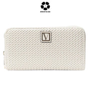 Victoria Secret - The Victoria Coconut Woven White Wallet