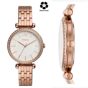 FOSSIL Tillie Three-Hand Rose Gold-Tone Stainless Steel Watch