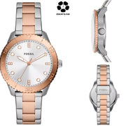 FOSSIL  Dayle Three-Hand Two-Tone Stainless Steel Watch