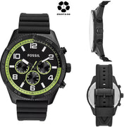 FOSSIL Brox Multifunction Black Silicone Watch