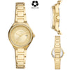 FOSSIL Eevie Three-Hand Date Gold-Tone Stainless Steel Watch