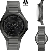 FOSSIL  Evanston Multifunction Gunmetal Stainless Steel Watch