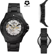 FOSSIL Bannon Automatic Black Stainless Steel Watch