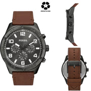 FOSSIL Brox Multifunction Brown Leather Men's Watch