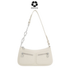 CHARLES & KEITH Flower-Embellished Shoulder Bag - Chalk