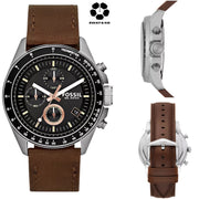 FOSSIL  Decker Chronograph Brown Leather Watch