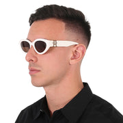 TOMMY HILFIGER Brown Cat Eye Unisex Sunglasses