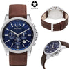 ARMANI EXCHANGE Chronograph Brown Leather Watch