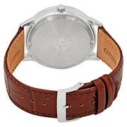 CITIZEN Corso Blue Dial Brown Leather Men's Watch
