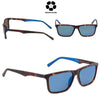 TIMBERLAND Blue Flash Smoke Rectangular Men's Sunglasses