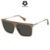 POLAROID CORE Polarized Grey Browline Men's Sunglasses