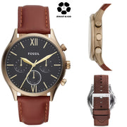 FOSSIL Fenmore Multifunction Brown Leather Watch