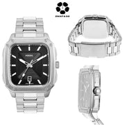 FOSSIL Inscription Three-Hand Date Stainless Steel Watch