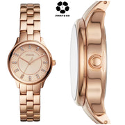FOSSIL Modern Sophisticate Three-Hand Rose Gold-Tone Stainless Steel Watch