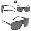 CARRERA Black & White Shield Men's Sunglasses