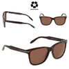 MICHAEL KORS Telluride Dark Brown Solid Square Unisex Sunglasses