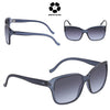 CALVIN KLEIN Blue Gradient Oversized Ladies Sunglasses