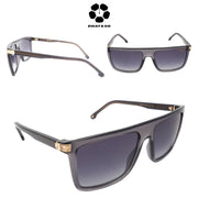 CARRERA Grey Shaded Browline Unisex Sunglasses