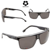 CARRERA Polarized Grey Browline Men's Sunglasses