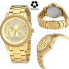 MICHAEL KORS Ritz Quartz Crystal Gold Dial Ladies Watch