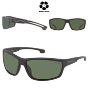 CARRERA Polarized Green Wrap Men's Sunglasses