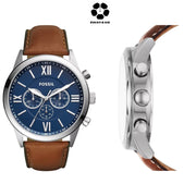 FOSSIL Flynn Chronograph Brown Leather Watch