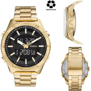 FOSSIL Brox analogue-Digital Gold-Tone Stainless Steel Watch