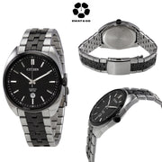 CITIZEN Quartz Black Dial Two-tone Men's Watch