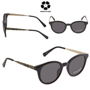 KENNETH COLE REACTION Smoke Round Unisex Sunglasses