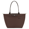 LONGCHAMP Original Le Pliage Medium Tote Bag - Mocha Recycled Canvas