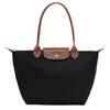 LONGCHAMP Original Le Pliage Medium Tote Bag - Black Recycled Canvas