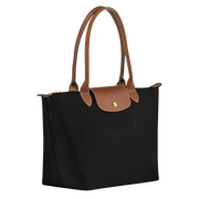 LONGCHAMP Original Le Pliage Medium Tote Bag - Black Recycled Canvas