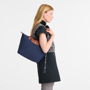 LONGCHAMP Original Le Pliage Medium Tote Bag - Navy Recycled Canvas