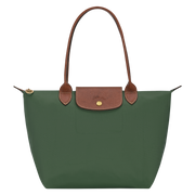 LONGCHAMP Original Le Pliage Medium Tote Bag - British Green Recycled Canvas