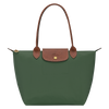 LONGCHAMP Original Le Pliage Medium Tote Bag - British Green Recycled Canvas