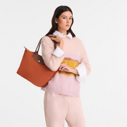 LONGCHAMP Original Le Pliage Medium Tote Bag - Brick Recycled Canvas