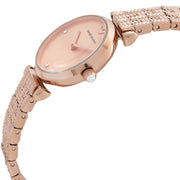EMPORIO ARMANI  Armani Gianna T-bar Quartz Rose Gold Dial Ladies Watch