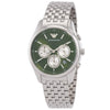 EMPORIO ARMANI  Chronograph Quartz Diamond Green Dial Men's Watch