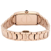 EMPORIO ARMANI  Swiss Made Quartz Diamond White Dial Ladies Watch