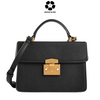 CHARLES & KEITH Classic Push-Lock Top Handle Bag - Black