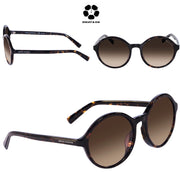 ARMANI EXCHANGE Gradient Brown Round Ladies Sunglasses