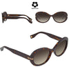 MARC JACOBS Brown Gradient Oval Ladies Sunglasses