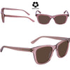 CALVIN KLEIN Brown Square Ladies Sunglasses