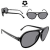 CALVIN KLEIN Grey Aviator Men's Sunglasses