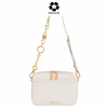 CHARLES & KEITH Lock & Key Chain Handle Bag - Cream