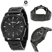 FOSSIL Machine Black Dial Black-plated Men's Watch