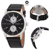 CITIZEN Eco-Drive Black Dial Black Leather Men's Watch