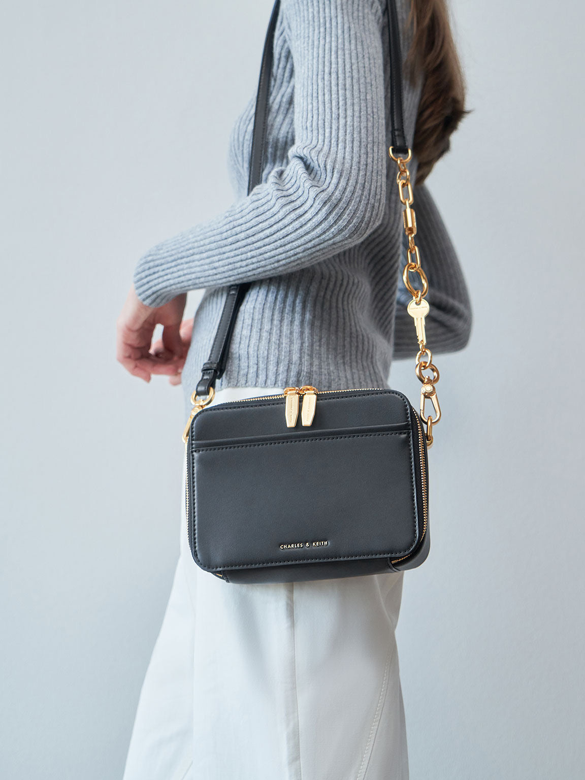 Key Chain Handbag Lock And Key Cream Lane Lock Key Chain Handle